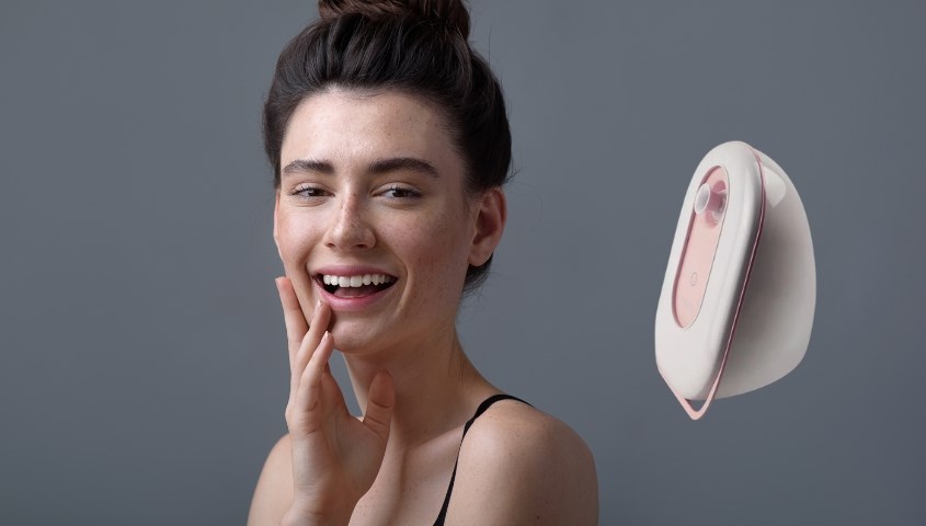 Máy xông hơi mặt ion Homedics FCS-100-EU thiết kế nhỏ gọn, tiện lợi