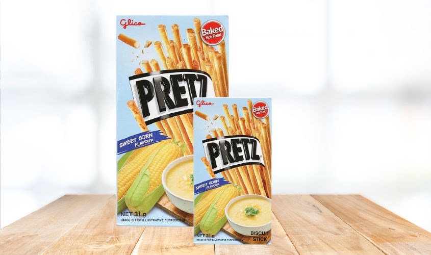 Bánh que Glico Pretz vị bắp ngọt hộp 31g Bánh que Glico Pretz vị bắp ngọt hộp 31g