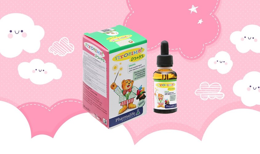 Siro Fitobimbi D3+K2 giảm nguy cơ còi xương 30 ml 