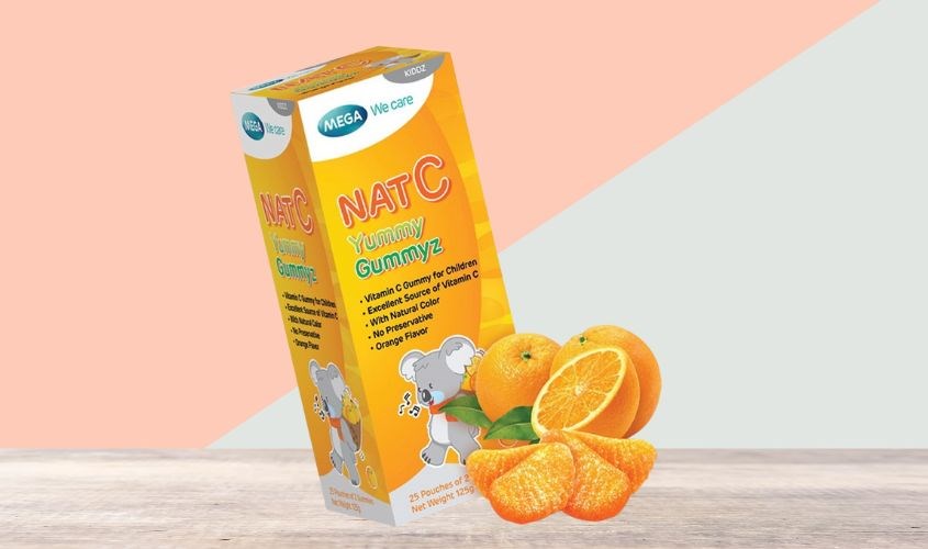 Kẹo dẻo bổ sung vitamin Nat C Yummy Gummyz