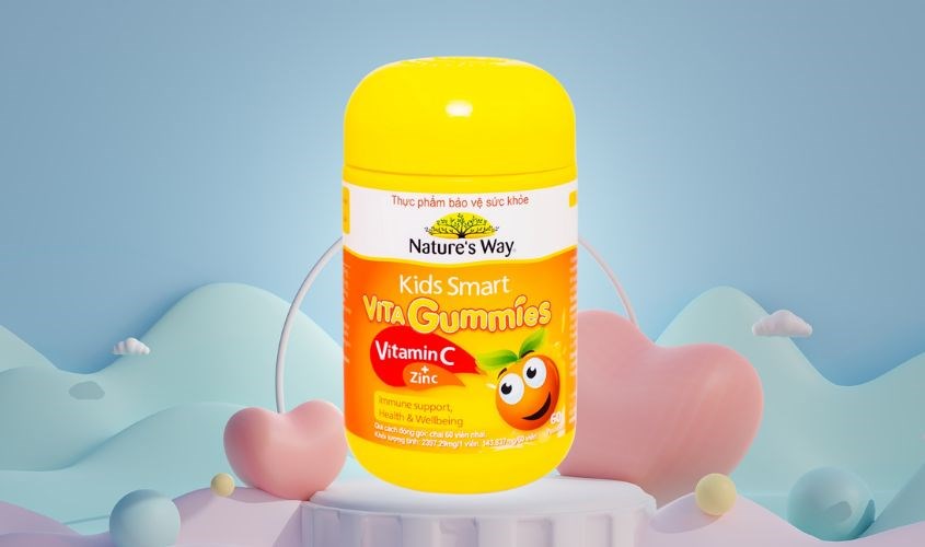 Kẹo dẻo bổ sung vitamin Kids Smart Vitamin +Zinc 60 Gummies