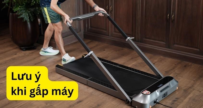 Lưu ý khi gấp máy chạy bộ