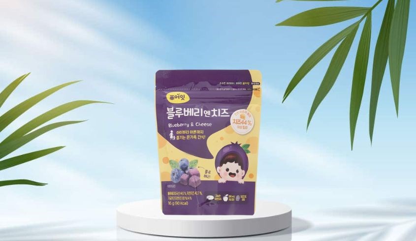 Phô mai sấy lạnh Naebro vị việt quất gói 16g (từ 7 tháng)