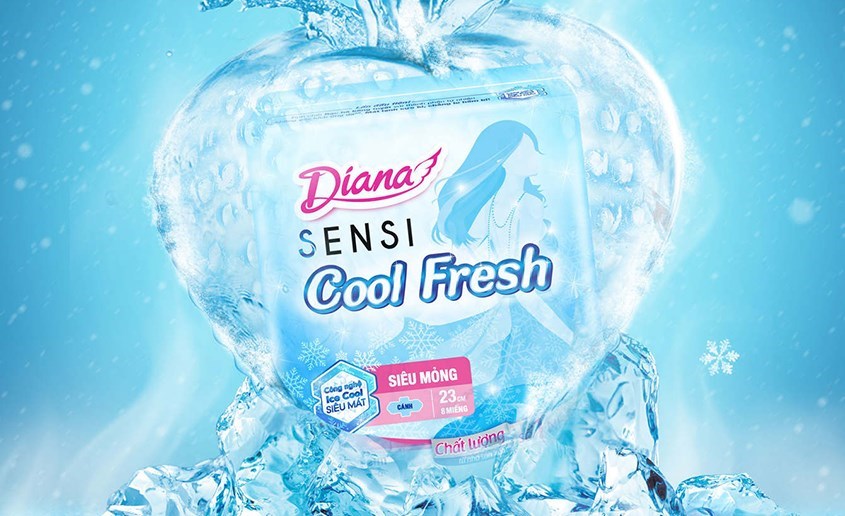 Diana Sensi Cool Fresh được sản xuất theo công nghệ Nhật Bản