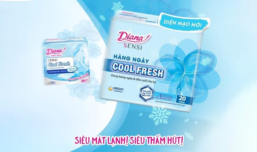 Diana Sensi Cool Fresh với khả năng thấm hút vượt trội