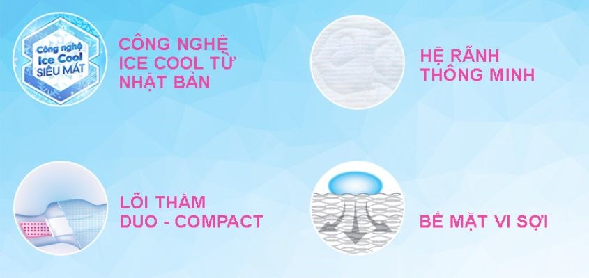 Ưu điểm của băng vệ sinh Diana Cool Fresh