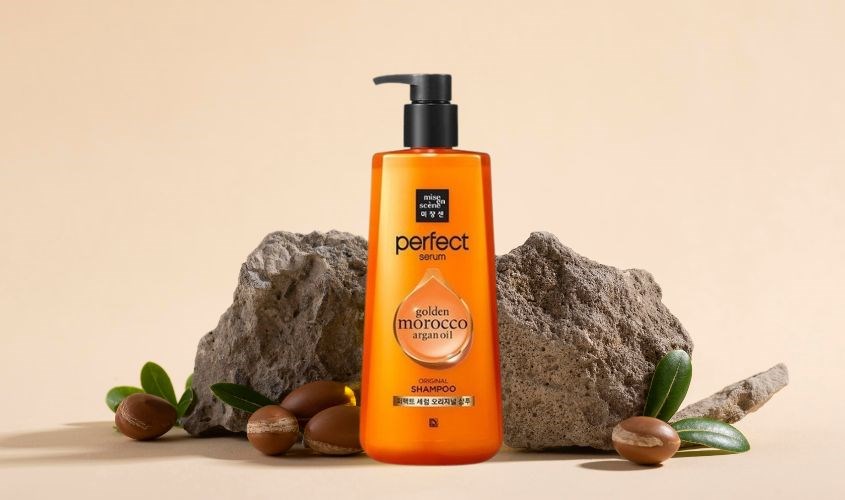 Dầu gội Mise En Scene Perfect Serum Shampoo Golden Morocco Argan Oil