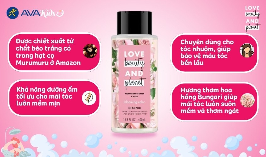 Dầu gội Love Beauty And Planet Blooming Color