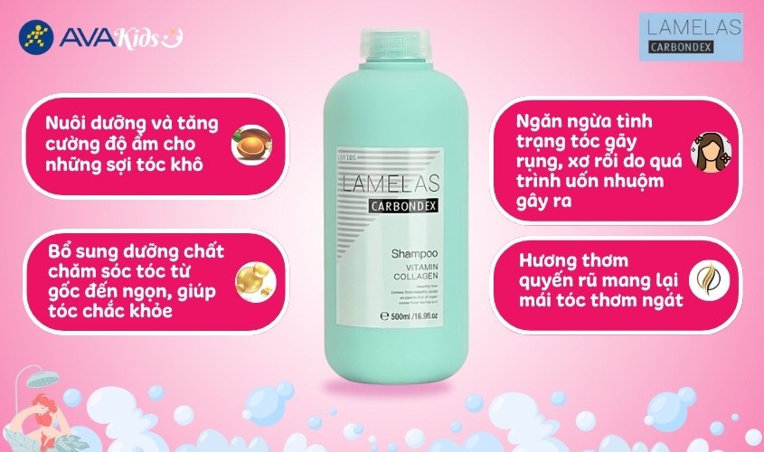 Dầu gội Lamelas Carbondex