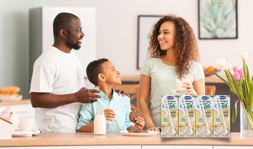 Thùng 48 hộp sữa đậu nành tươi Vinamilk 180 ml