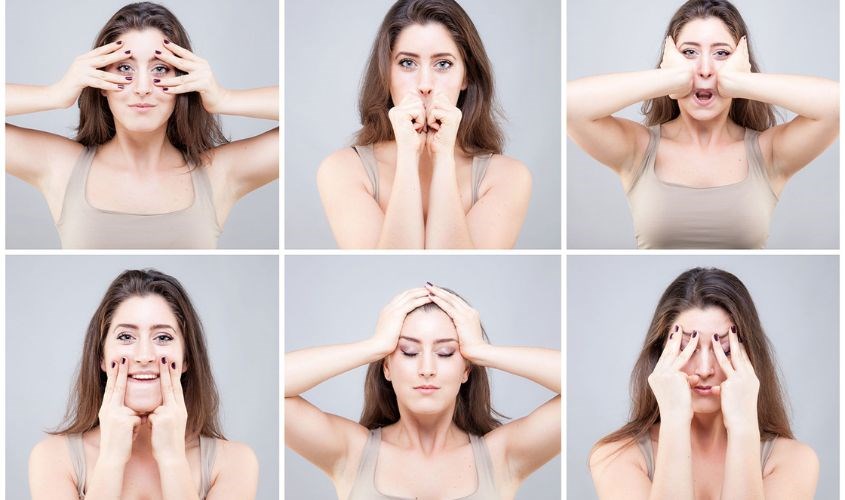 Thực hiện các bài tập mặt để đạt hiệu quả tối ưu