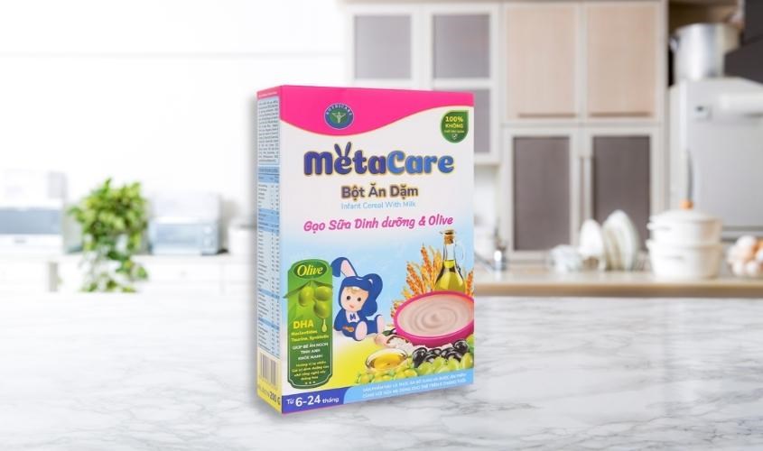 Bột ăn dặm Nutricare MetaCare gạo sữa dinh dưỡng & olive hộp 200g (6 - 24 tháng)