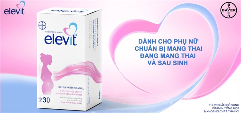 Viên uống Elevit bổ sung vitamin và khoáng chất 