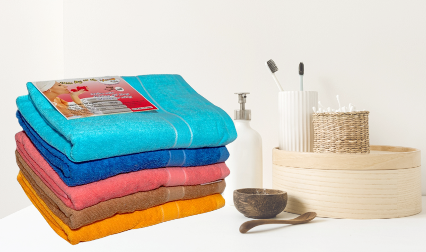 Khăn tắm cotton KACHOOBABY 1,2 mét màu ngẫu nhiên