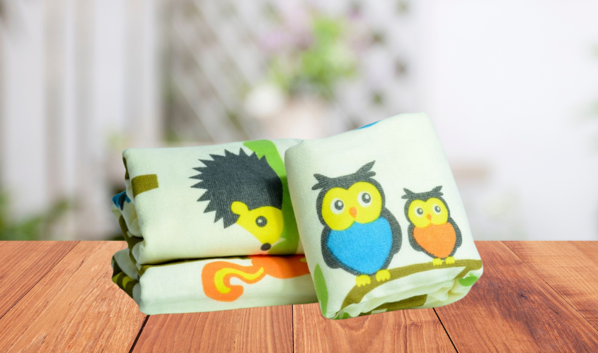 Khăn tắm cotton 2 lớp Mollis BM5A 60x120 cm - Màu vàng