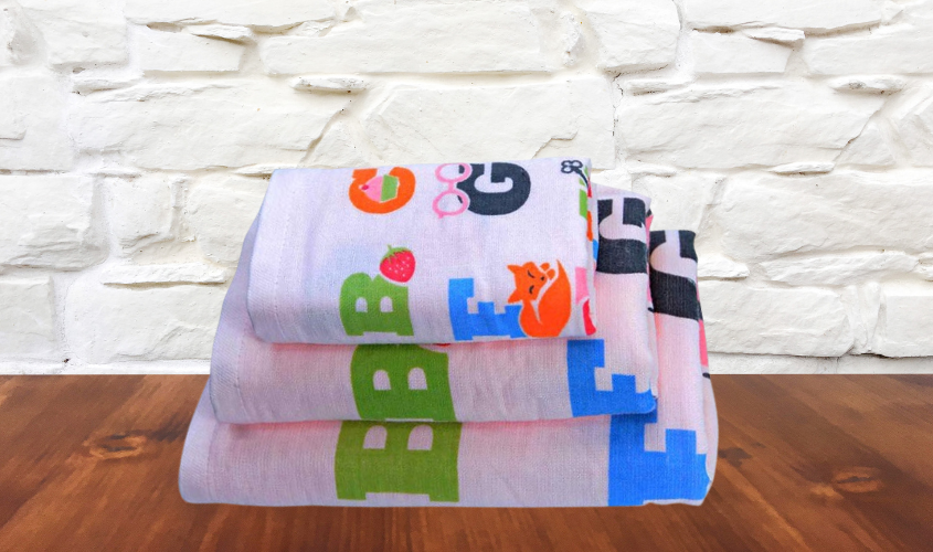 Khăn mặt cotton 2 lớp Mollis FM5A 40x80 cm - Màu hồng