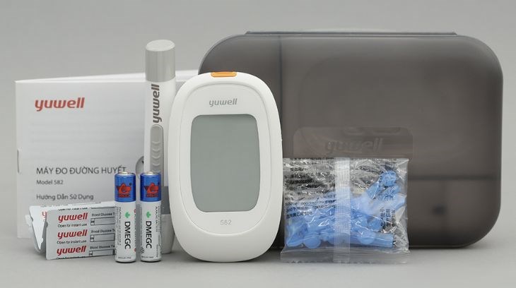 Máy đo đường huyết Yuwell 582 sử dụng đơn giản, cho kết quả nhanh và chính xác