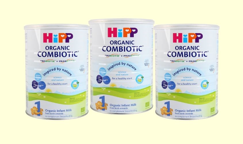 Sữa bột HiPP Organic Combiotic vị nhạt thanh số 1 350g (0 - 6 tháng)