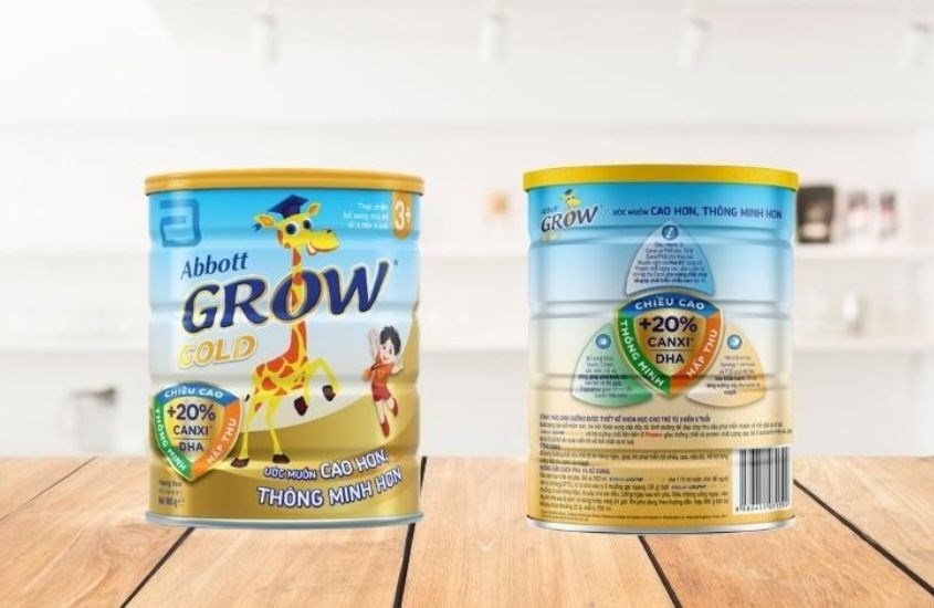 Sữa bột Abbott Grow Gold 3+ hương vani 900g (3 - 6 tuổi)