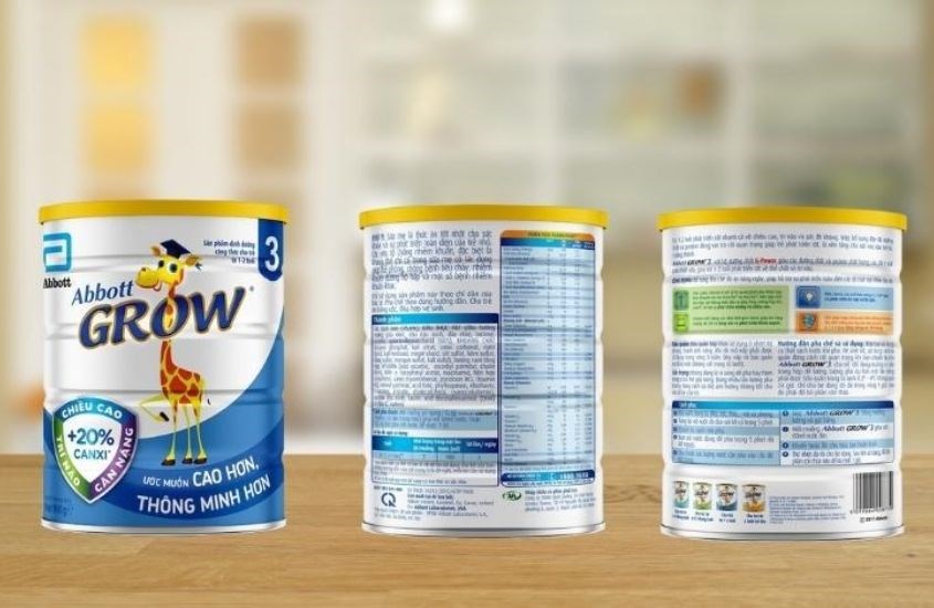 Sữa bột Abbott Grow số 3 hương vani 900g (1 - 2 tuổi)