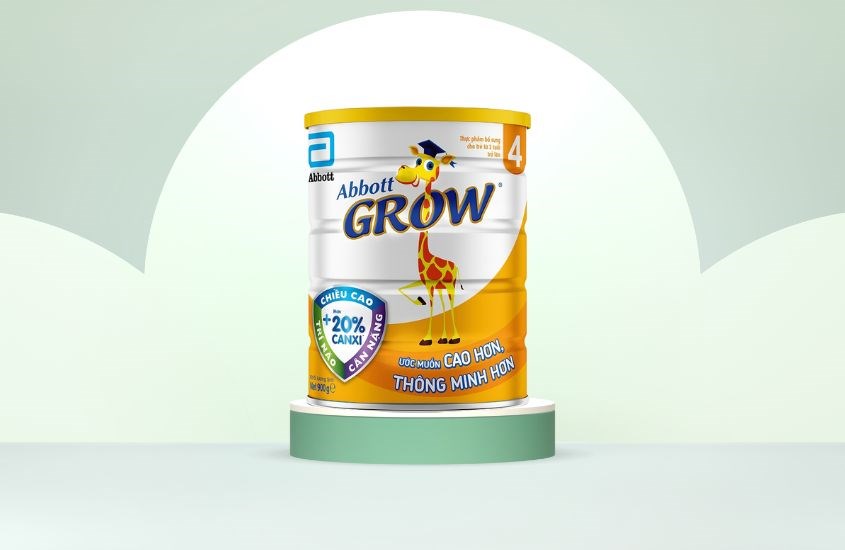 Sữa bột Abbott Grow số 4 hương vani 900g (từ 2 tuổi)
