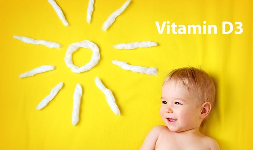 Bổ sung vitamin D3 cho bé trong ít nhất 6 tháng đầu đời