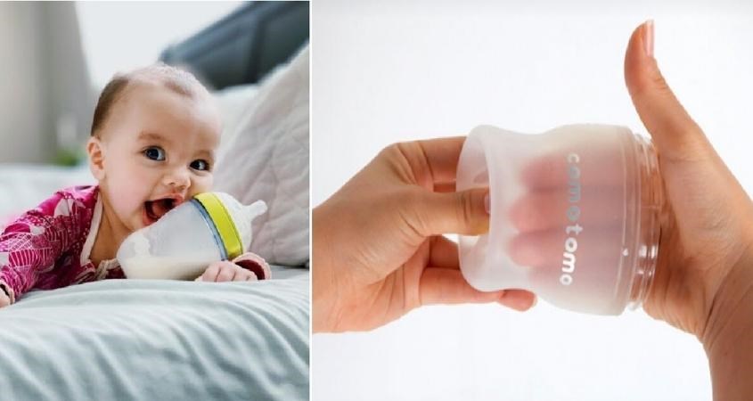 Bình sữa Comotomo được làm từ Silicon Bình sữa Comotomo được làm từ Silicon