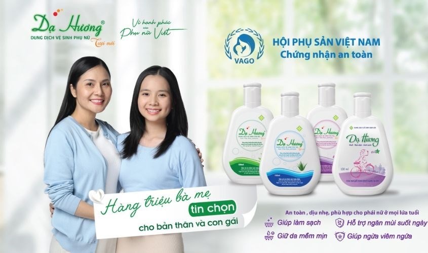 Dung dịch vệ sinh Dạ Hương là sản phẩm thuộc công ty dược phẩm Hoa Linh