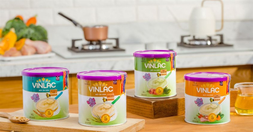 Bột ăn dặm Vinlac là sản phẩm Việt Nam đạt chuẩn quốc tế