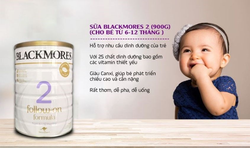 Sữa bột Blackmores Follow-on Formula số 2 900g