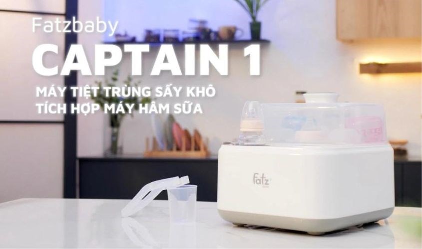 áy tiệt trùng bình sữa Captain 1 Fatz Baby