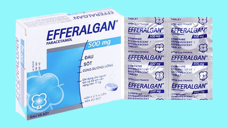 Chế phẩm có chứa paracetamol dùng giảm đau, hạ sốt
