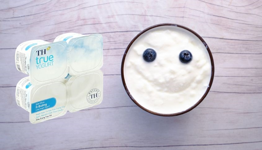 Lốc 4 hộp sữa chua ít đường TH true YOGURT 100g có nhiều công dụng đối với chị em