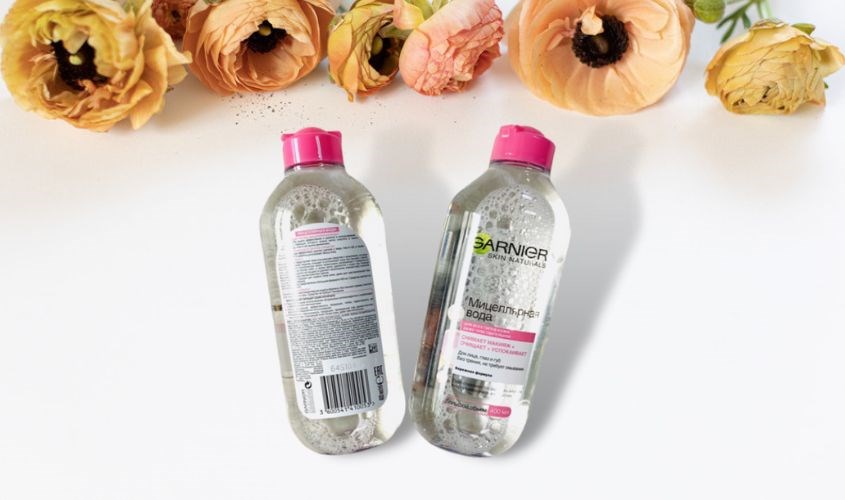 Bọt khí của nước tẩy trang Garnier giả không đều