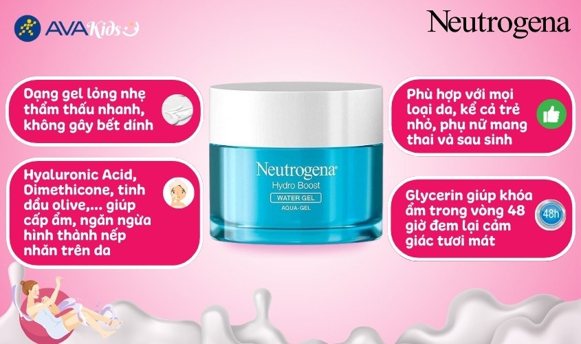 Kem dưỡng ẩm Neutrogena Hydro Boost Water Gel Moisturiser