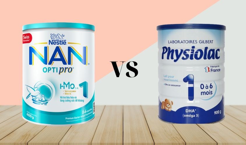 So sánh sữa NAN và sữa Physiolac