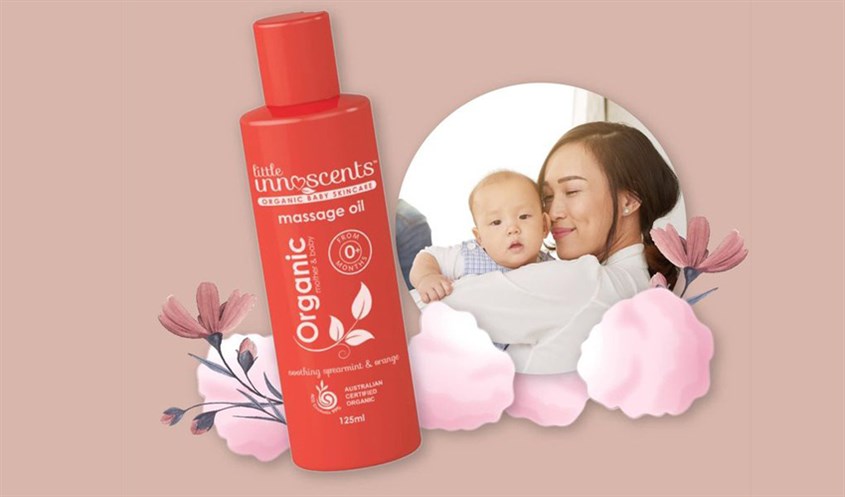 Dầu Massage cho bé Little Innoscents