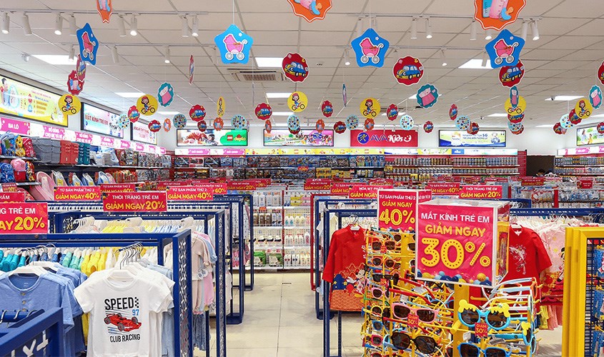 Hệ thống cửa hàng AVAKids kinh doanh đa dạng sản phẩm mẹ và bé chính hãng