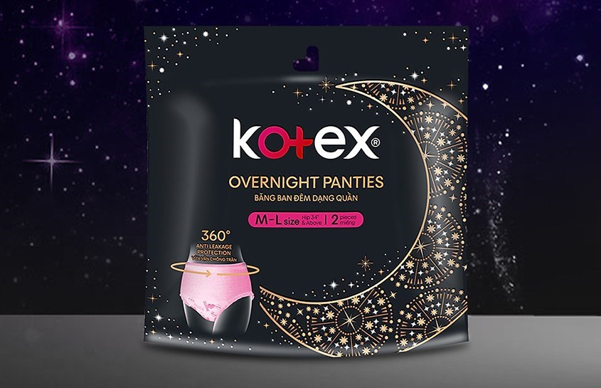 Băng vệ sinh Kotex ban đêm dạng quần