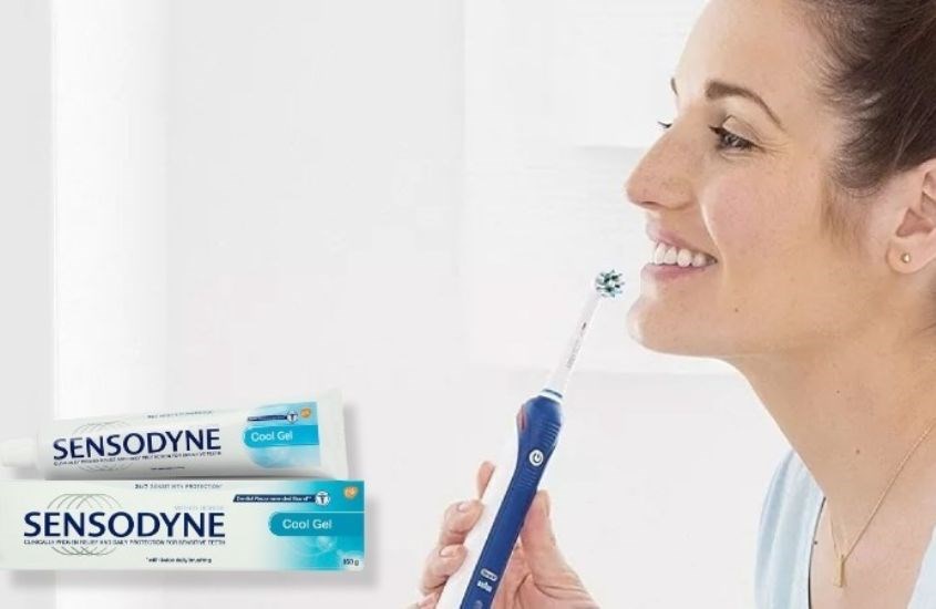 Kem đánh răng Sensodyne Cool Gel giảm ê buốt 24/7 hương bạc hà 100g