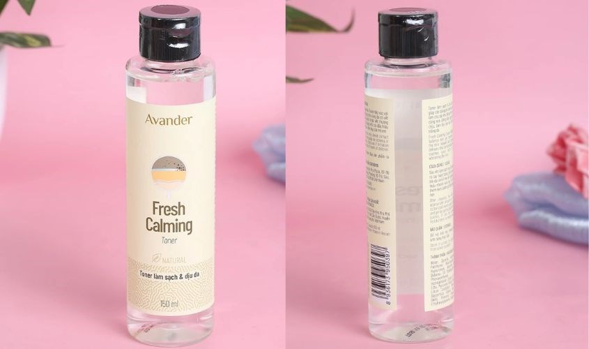 Dùng toner làm sạch & dịu da Avander 150 ml sau khi đắp mặt với sữa bột để dưỡng ẩm