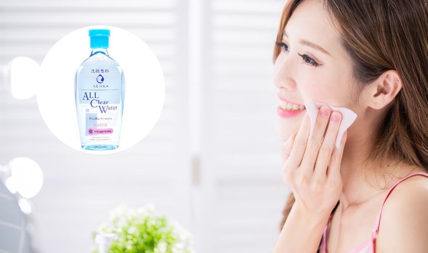 Nước tẩy trang dưỡng trắng Senka All Clear Water Micellar Formual White 230 ml