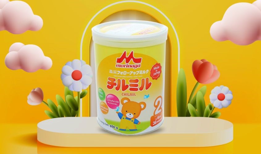 Sữa bột Morinaga Chilmil số 2 850g (6 - 36 tháng)