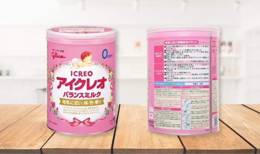 Sữa bột Glico Icreo số 0 vị thanh nhạt 800g (0 - 12 tháng)