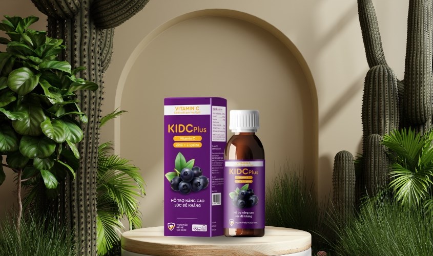 Siro Kentek KIDCPlus hỗ trợ nâng cao sức đề kháng 100 ml (từ 3 tuổi)