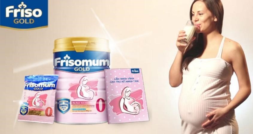 Sữa bầu Frisomum Gold hương cam 900g cung cấp nhiều dưỡng chất cho mẹ
