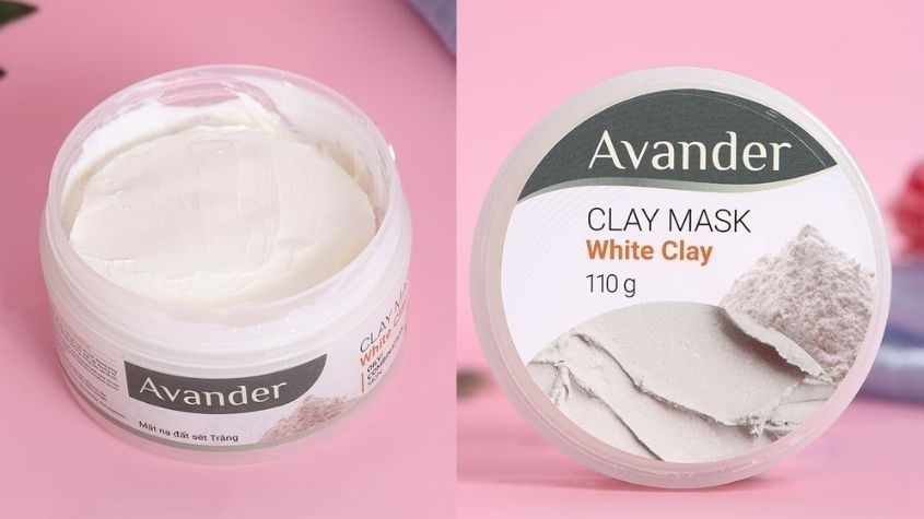 Mặt nạ đất sét trắng làm sạch sâu, dưỡng sáng da Avander 110g