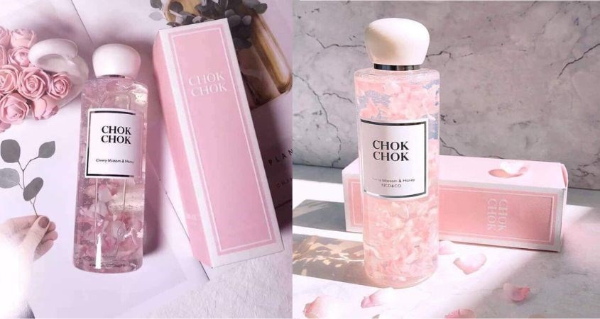 Sữa tắm Chok Chok Silk chiết xuất hoa anh đào và mật ong 