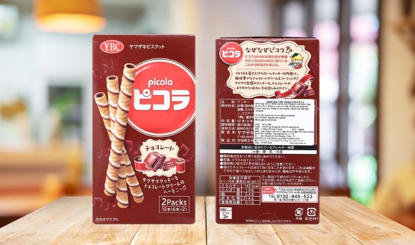 Bánh quy YBC Picola vị socola hộp 59g