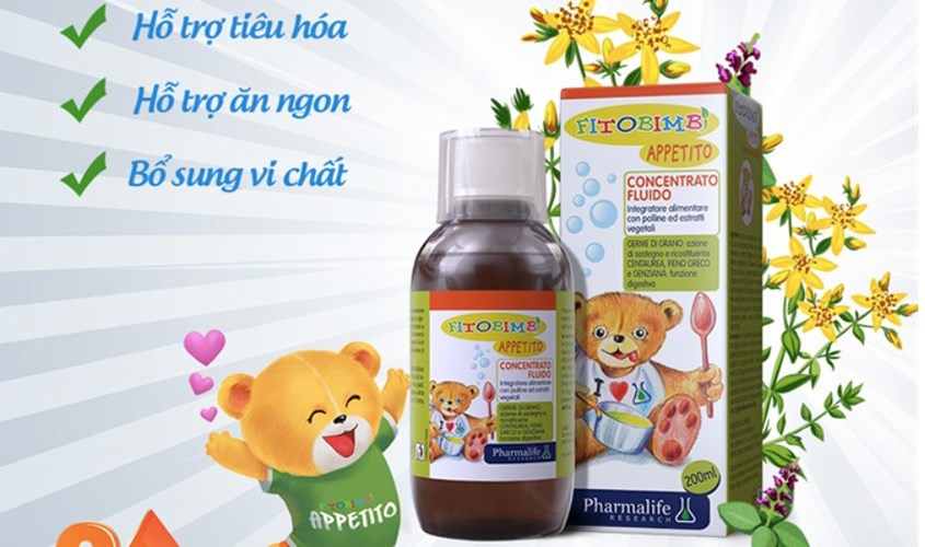 Siro Fitobimbi Appetito hỗ trợ tăng cường tiêu hóa 200 ml